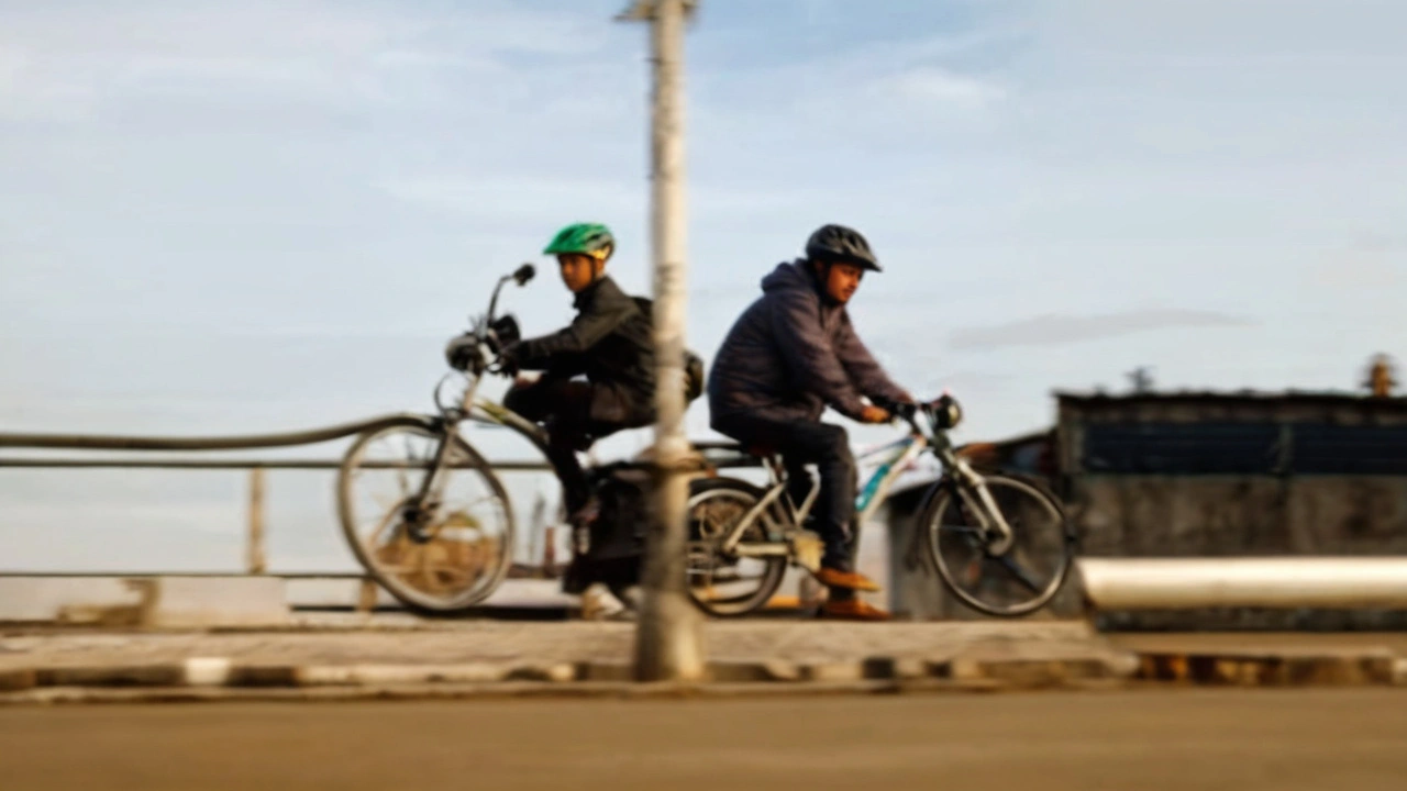 Pai e Filho Pedalam Diariamente Quase 7 Quilômetros em Mogi das Cruzes e Suzano