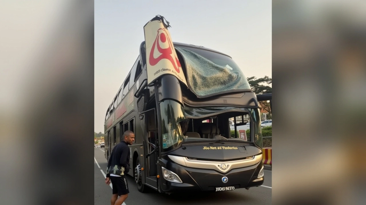 Acidente com ônibus de João Neto & Frederico na BR 040 em Minas Gerais